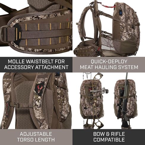 Badlands MRK 6 Pack | Super Durable Hunting Pack for Meat-Hauling in Tough Conditions, Slate, Large in Kuwait