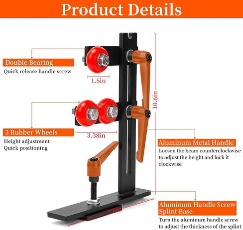 Wood Lathe Steady Rest, JAZORR L Shape Woodworking Steady Rest, Lathe Tool Rest,Wood Lathe Tools, Wood Lathe Tools and Accessories with Three Metal Fixing Wheels (Black) in Saudi Arabia