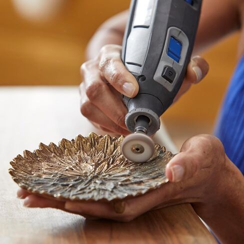 طقم الملحقات الدوارة للصنفرة والتلميع EZ Lock EZ726-01 من Dremel، مجموعة متنوعة مكونة من 8 قطع - مثالية للصنفرة الخفيفة أو تنظيف التفاصيل أو مواد التلميع in Saudi Arabia