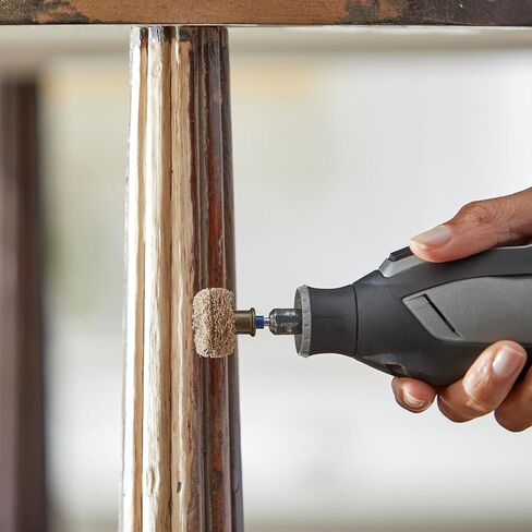 طقم الملحقات الدوارة للصنفرة والتلميع EZ Lock EZ726-01 من Dremel، مجموعة متنوعة مكونة من 8 قطع - مثالية للصنفرة الخفيفة أو تنظيف التفاصيل أو مواد التلميع in Saudi Arabia