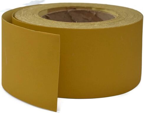 Gritly - PSA Gold Longboard Sandpaper Roll 25 Yard Long, 2-3/4" Wide - Adhesive Backed Sandpaper Roll for Woodworking, Automotive, Hand Sanding Blocks (80 Grit) in Saudi Arabia