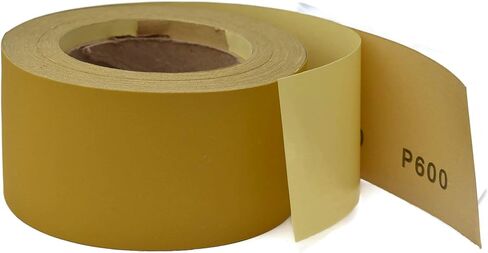 Gritly - PSA Gold Longboard Sandpaper Roll 25 Yard Long, 2-3/4" Wide - Adhesive Backed Sandpaper Roll for Woodworking, Automotive, Hand Sanding Blocks (80 Grit) in Saudi Arabia