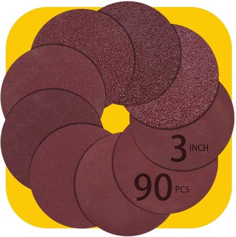 9 Inch Sanding Discs 30 PCS Assorted Hook and Loop 9 in 8 Hole Sandpaper Orbital Sander Pads 5 pcs of Each 80 100 150 180 240 400 Grit Orbital Sandpaper in Saudi Arabia