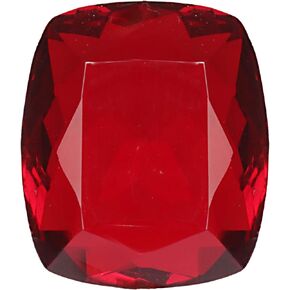 GEMHUB Red Topaz Gemstone Bead - Beautiful Cushion Shape 55.00 Carat Loose Crystal - Faceted Topaz Gemstone for Pendant, Jewelry Making