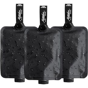 Matador Toiletry Bottles 3 Pack - 3 OZ Travel Bottles for Toiletries, TSA Approved Toiletry Bottles with Labels, Refillable Travel Pouch, Travel Containers for Creams, Gels, Pastes, and Liquids