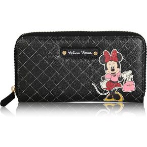 محفظة Fast Forward Minnie Mouse Premium Zip - محفظة Minnie Mouse الكلاسيكية بسحاب (أسود Minnie) in Kuwait