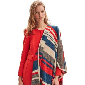 100% Baby Alpaca Wool Shawl Wraps for Men and Women, Prismatic Throw Unisex Large Scarf for Winter