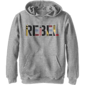 STAR WARS Boy's The Rise of Skywalker Rebel Text Pull Over Hoodie