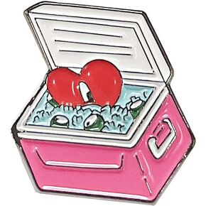 Cute Cartoon Heart Enamel Pin Cartoon Anime Lapel Pins for Bags Backpacks Jackets Hat Badges Jewelry Accessories Gift for Kids Friends, Alloy Steel, no gemstone in Kuwait