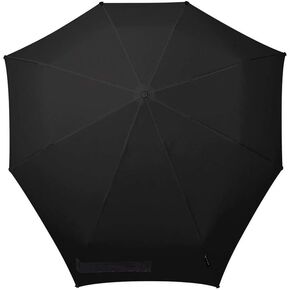 senz° Mini Windproof Umbrella, Manual Folding, 91 x 91 cm - Pure Black