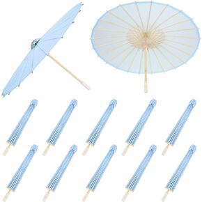 Sadnyy 33 Inches Paper Umbrellas Paper Decorative Chinese Japanese Parasol Umbrella DIY Oiled Paper Painting Umbrellas Crafts for Wedding Bridal Party Decor