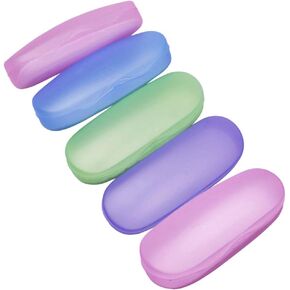 ARTIBETTER 5Pcs EyeGlasses Case Plastic Spectacle Case Box Sunglasses Protector