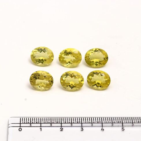 Natural Lemon Topaz Oval Shape Faceted Cut Loose Gemstone For Jewelry Making,Yellow Calibrated Size 10 * 12 MM in Saudi Arabia