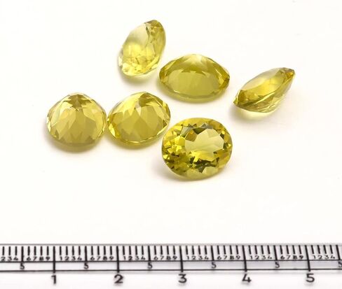 Natural Lemon Topaz Oval Shape Faceted Cut Loose Gemstone For Jewelry Making,Yellow Calibrated Size 10 * 12 MM in Saudi Arabia
