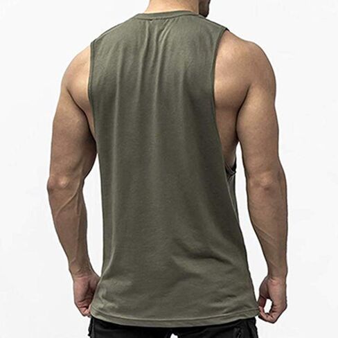 Men's Workout Tank Tops Sleeveless Gym Cut Off Tee Bodybuilding Fitness Muscle American Flag Shirt in Saudi Arabia