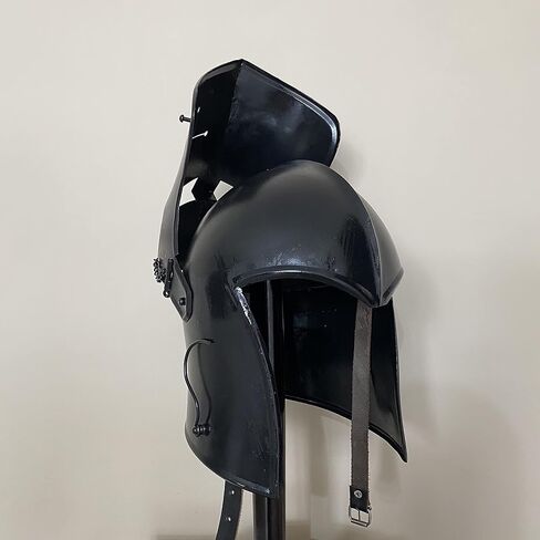 AnNafi® Barbuta Helmet Knight Templar Crusader Helmet | Black Wearable | Medieval LARP Sca Cosplay Armour Costume For Men in Saudi Arabia