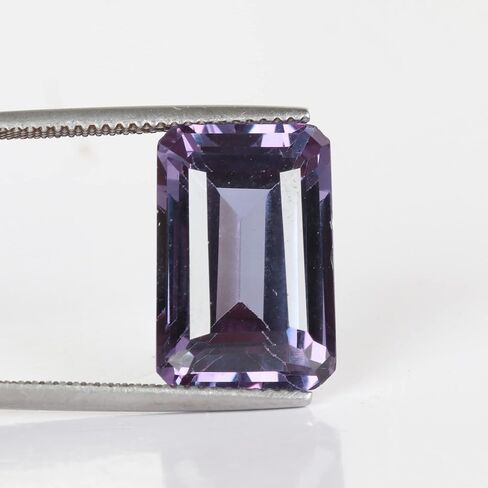 REAL-GEMS - Multicolor Alexandrite 15Ct. Emerald Cut Loose Gemstone for Birthday Gifts in Saudi Arabia