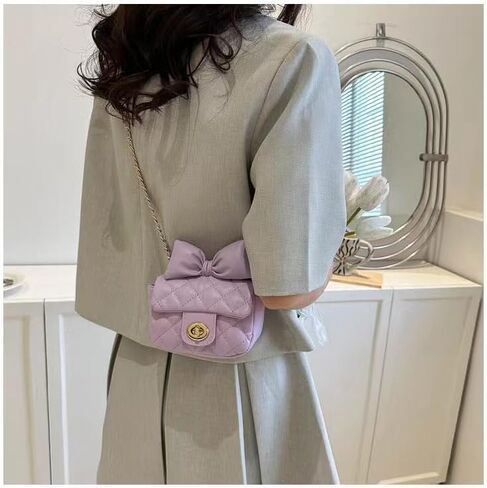 FIAESURN Toddler Purse for Gilrs Women Cute Bowkont Crossbody Wallet Small Pink Cat Novelty Wallets Kids Shoulder Bag in Saudi Arabia
