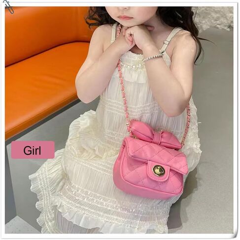FIAESURN Toddler Purse for Gilrs Women Cute Bowkont Crossbody Wallet Small Pink Cat Novelty Wallets Kids Shoulder Bag in Saudi Arabia