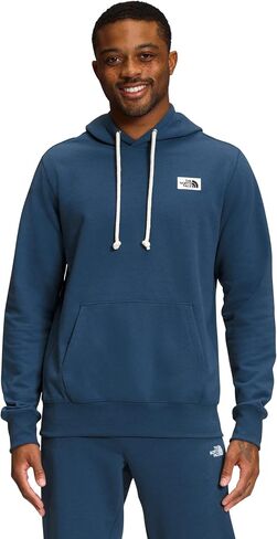 THE NORTH FACE Men's Heritage Patch Pullover Hoodie, Shady Blue, Large in Saudi Arabia