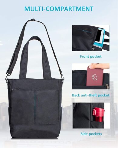 حقيبة كمبيوتر محمول من Schkleier للنساء والرجال، حقائب يد مقاومة للماء، حقائب كروس للعمل أثناء السفر in Kuwait