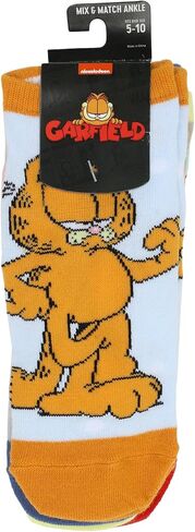Bioworld Garfield Odie & Garfield 5-Pair Women’s Ankle Socks in Saudi Arabia