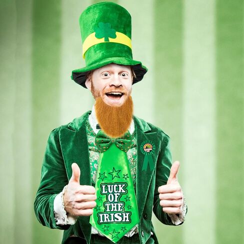 Peicees 5 Pcs St. Patricks Day Costume Accessories Leprechaun Hat For Irish Festival Ireland Party Saint Patricks Outfits in Saudi Arabia