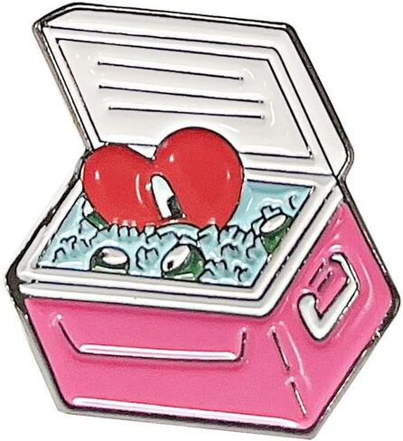 Cute Cartoon Heart Enamel Pin Cartoon Anime Lapel Pins for Bags Backpacks Jackets Hat Badges Jewelry Accessories Gift for Kids Friends, Alloy Steel, no gemstone in Kuwait