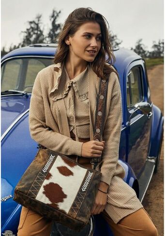 Myra Bag Cornell Rose Leather & Hairon Bag S-4348 in Kuwait