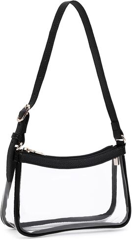 Fashion Clear Purse Handbag for Concert and Working Stadium Approved PVC Clear Bags in Saudi Arabia