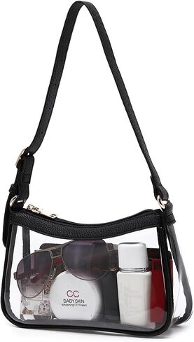 Fashion Clear Purse Handbag for Concert and Working Stadium Approved PVC Clear Bags in Saudi Arabia