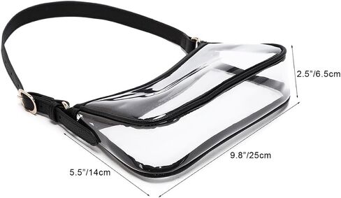 Fashion Clear Purse Handbag for Concert and Working Stadium Approved PVC Clear Bags in Saudi Arabia
