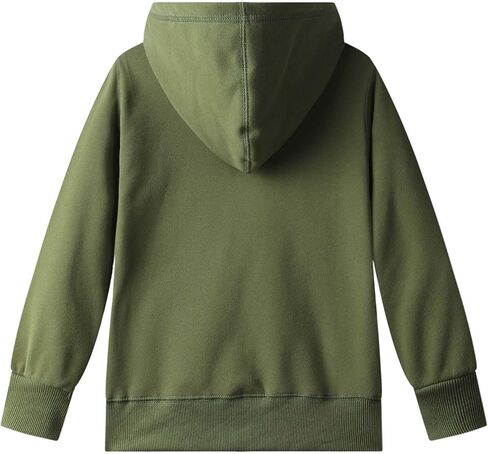 DILBYKE Boys Girls Hoodies Hooded Sweatshirts Solid Fleece Hoodie Classic Full Zipper Top Plush Cotton in Kuwait