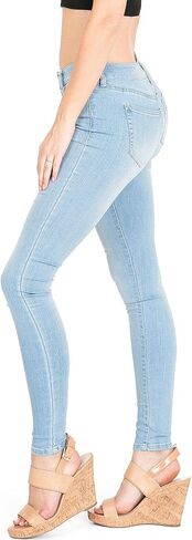 حذاء نسائي وردي مشهور للصغار متوسط ​​الخصر قابل للتمدد من قماش الدنيم in Kuwait