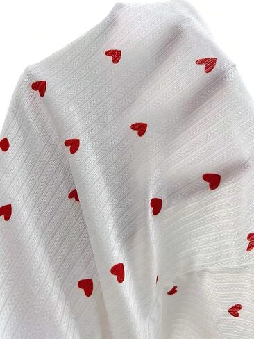 COZYEASE Women's Heart Print Spaghetti Strap Cami Top Slim Fit Bow Front Soft Crop Sleepwear in Saudi Arabia