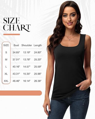 Riyiper 2 Pack Women's Sleeveless Tops, Loose Fit Tank Tops Casual Summer Sleeveless Tee Shirts Scoop Neck Basic Tunic Tops in Kuwait