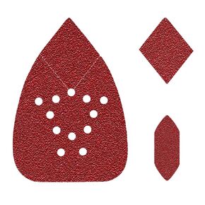 120pcs Mouse Sander Sandpaper for Mouse Sander, Detail Sander Sandpaper Sanding Sheets, Mouse Sander Pads Sanding Paper 60 120 180 240 Grit for Detail Sander, Finger Sander -FBD12