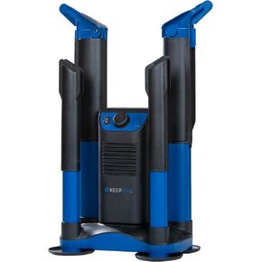 Forced Heat Boot Dryer - Heavy Duty Shoe Dryer with Heat Switch & Timer - Quickly Dry Garments - Collapsible Drying Tubes