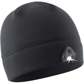 Panther Vision POWERCAP 2.0 Headlamp LED Beanie Cap Ultra-Bright Hands Free LED Lighted Battery Powered Hat – Navy Fleece (HLB-8780)