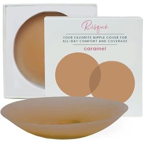 Nipple Coverings Reusable | Nipple Covers Silicone Adhesive Pasties for Women, Complete with a Travel Box for Convenience