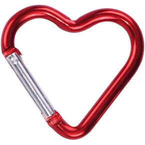 Carabiners المفاتيح كليب المفاجئة هوك حلقة رئيسية لملحقات التخييم حقيبة الظهر زجاجة ماء سبائك الألومنيوم شكل قلب، اكسسوارات، ملحق وحلقات سلسلة المفاتيح in Kuwait