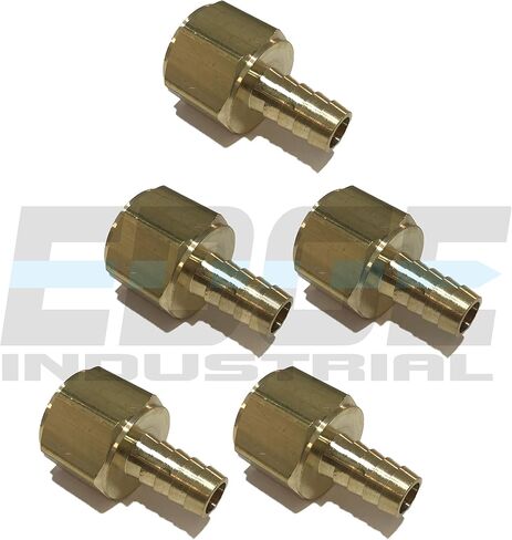 EDGE INDUSTRIAL 1/2" معرف خرطوم إلى 3/4" أنثى NPT FNPT تركيب نحاسي مستقيم الوقود / الهواء / الماء / الزيت / الغاز / WOG (الكمية 01) in Kuwait