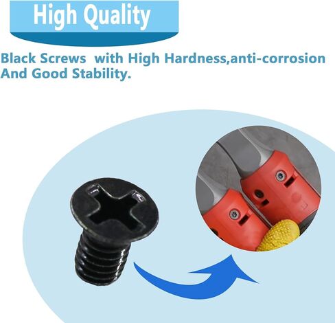 05-81-0592 M4 x 6mm Flat Head Machine Screw for Milwaukee 2557-20 M12 Fuel 3/8" Ratchet,M4-0.70 x 6mm-10.9,T-10 Torx-4Pcs (4 Pcs Black) in Kuwait