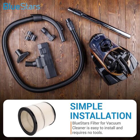 BlueStars Ultra-Durable Replacement 9-17884 Vacuum Filter for 6 8 12 16-Gallon and Large Craftsman 9-17920 9-17921 9-17922 9-17923 9-17929 9-17935 9-17937 Vacuum Cleaners - Pack of 2 in Saudi Arabia