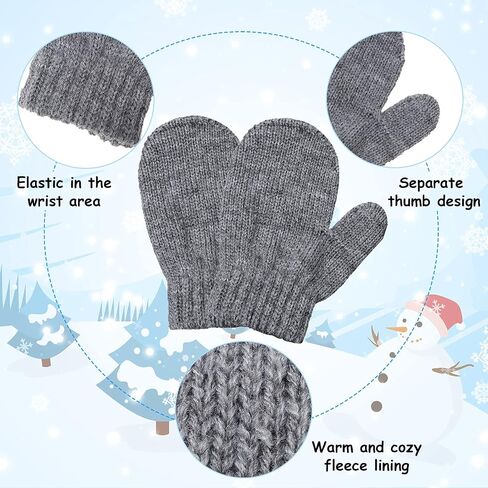9 Pieces Baby Winter Hat Scarf Mittens Set Including Pompom Dinosaur Beanie Knitted Toddler Gloves Warm Fleece Scarf in Saudi Arabia