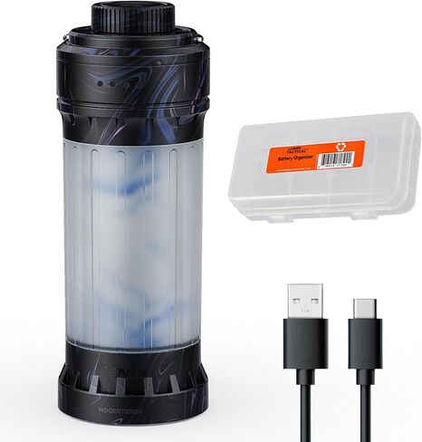 فانوس Fenix ​​CL22R 500 لومن صغير الحجم، قابل لإعادة الشحن عبر USB-C ومتعدد الوظائف مع ضوء أحمر وأضواء محيطة ملونة للتخييم والمشي لمسافات طويلة وصيد الأسماك (ليلة قطبية سوداء) in Saudi Arabia