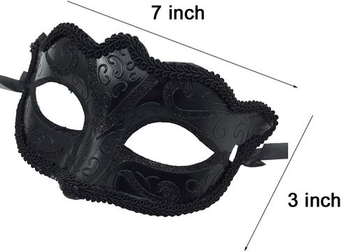 Masquerade Mask for Women- Lace Mardi Gras Masks Women Venetian Party Masquerade Mask Costume Accessories in Saudi Arabia