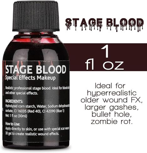 Trauma SFX Makeup Kit,Halloween Professional Special Effect Makeup Kit,All-In-One FX Prosthetics Makeup Effects,Scar Wax,Bruise Wheel,Fake Bloods Set For Halloween,Christmas Gifts,Cosplay in Kuwait