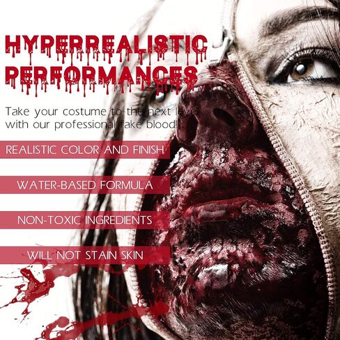 Trauma SFX Makeup Kit,Halloween Professional Special Effect Makeup Kit,All-In-One FX Prosthetics Makeup Effects,Scar Wax,Bruise Wheel,Fake Bloods Set For Halloween,Christmas Gifts,Cosplay in Kuwait