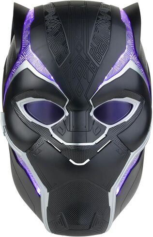 خوذة لعب الأدوار الإلكترونية المتميزة من Marvel Hasbro Hasbro Legends Black Panther مع Light FX وعدسات قابلة للطي لأعلى/للأسفل، عنصر لعب الأدوار Black Panther in Saudi Arabia
